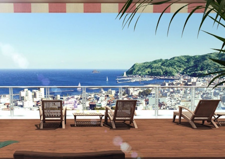 スカイテラス伊東_静岡県伊東市介護付き有料老人ホーム_伊東湾・伊東温泉の美しい夜景を楽しめます