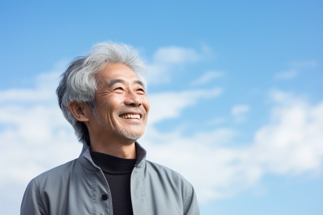 笑顔の男性